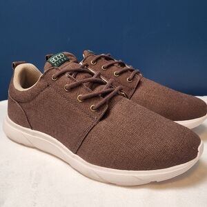 8000 Kicks Hemp‎ Lace Up Shoes Men's Size 10 Brown Vegan Sustainable